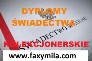 Wystawimy Dyplom studiów wyższych, Matura i wpis CKE.