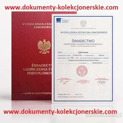 Wystawimy Dyplom studiów, Matura, Świadectwa, legalnie
