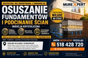 Iniekcja krystaliczna, osuszanie fundamentów i podcinanie ścian