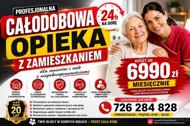 Nasi opiekunowie zamieszkają z Twoim seniorem i zaopiekują się nim