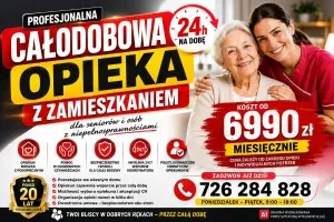 Nasi opiekunowie zamieszkają z Twoim seniorem i zaopiekują się nim